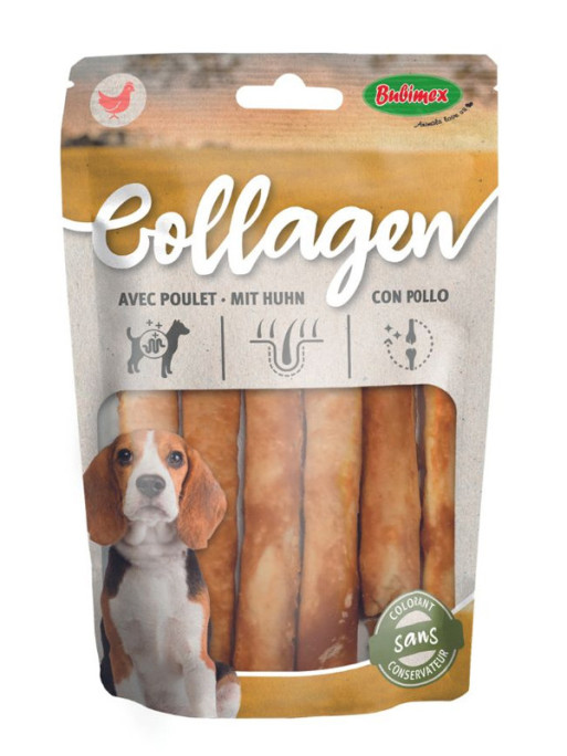 Sticks de collagène au poulet x10 Bubimex