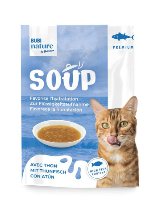 Soupe Bubi Nature au thon 50g chat Bubimex