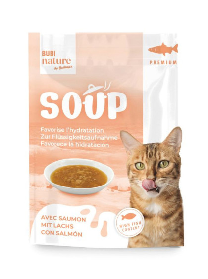 Soupe Bubi Nature au saumon 50g chat Bubimex