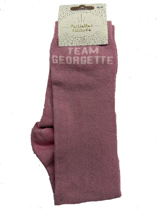 Chaussettes d'équitation pailletées ''Team Georgette'' Paillettes Attitude