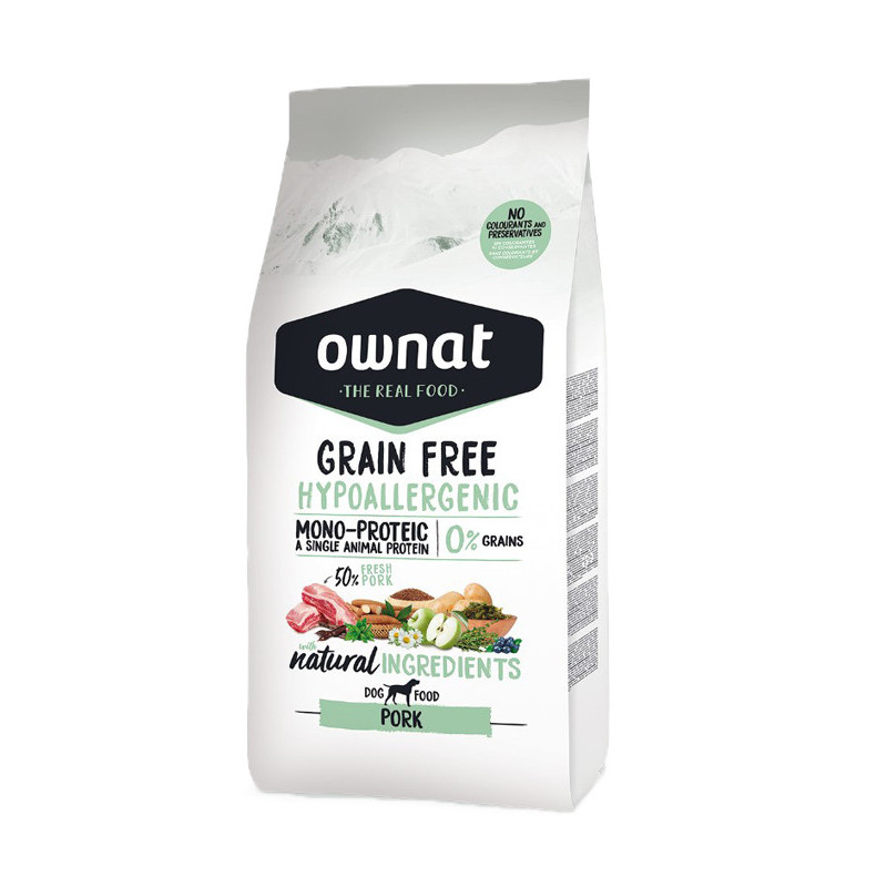 Croquettes Grain Free Hypoallergenic Pork 3kg Ownat