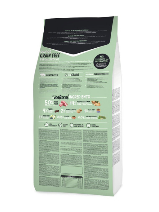 Croquettes Grain Free Hypoallergenic Pork 3kg Ownat
