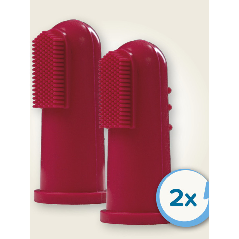 Brosse à dents doigtier pour chiens et chats x2 Beaphar