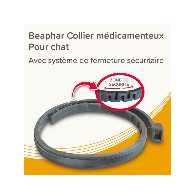 Collier médicamenteux 1.25g + 056g chat Beaphar