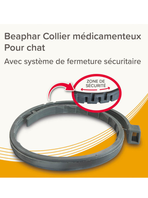 Collier médicamenteux 1.25g + 056g chat Beaphar