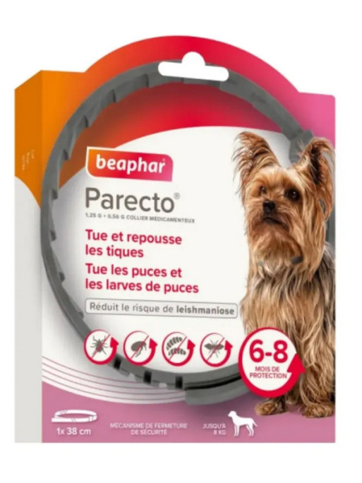 Collier médicamenteux 1.25g + 056g chien Beaphar