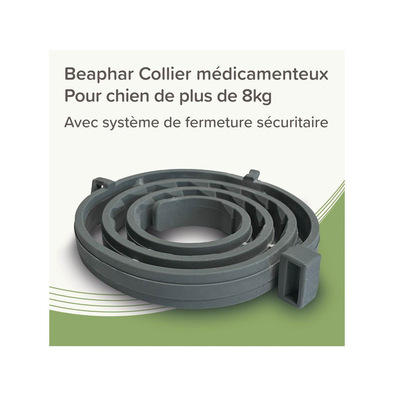 Collier médicamenteux 4.5g + 2.03g chien Beaphar