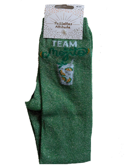 Chaussettes d'équitation pailletées ''Team Mojito'' Paillettes Attitude