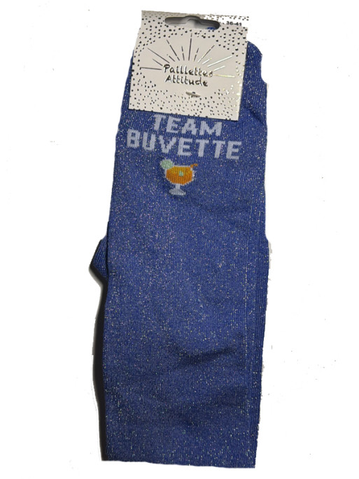 Chaussettes d'équitation pailletées ''Team Buvette'' Paillettes Attitude