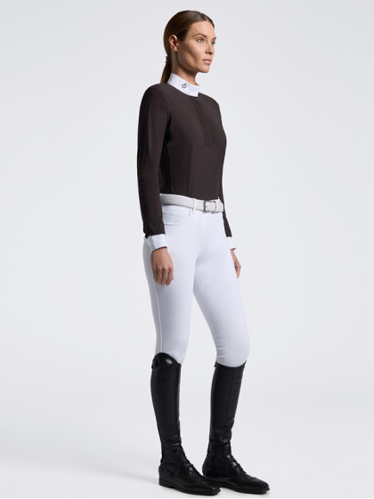 Chemise de concours manches longues Perforated Inserts FW26 Cavalleria Toscana