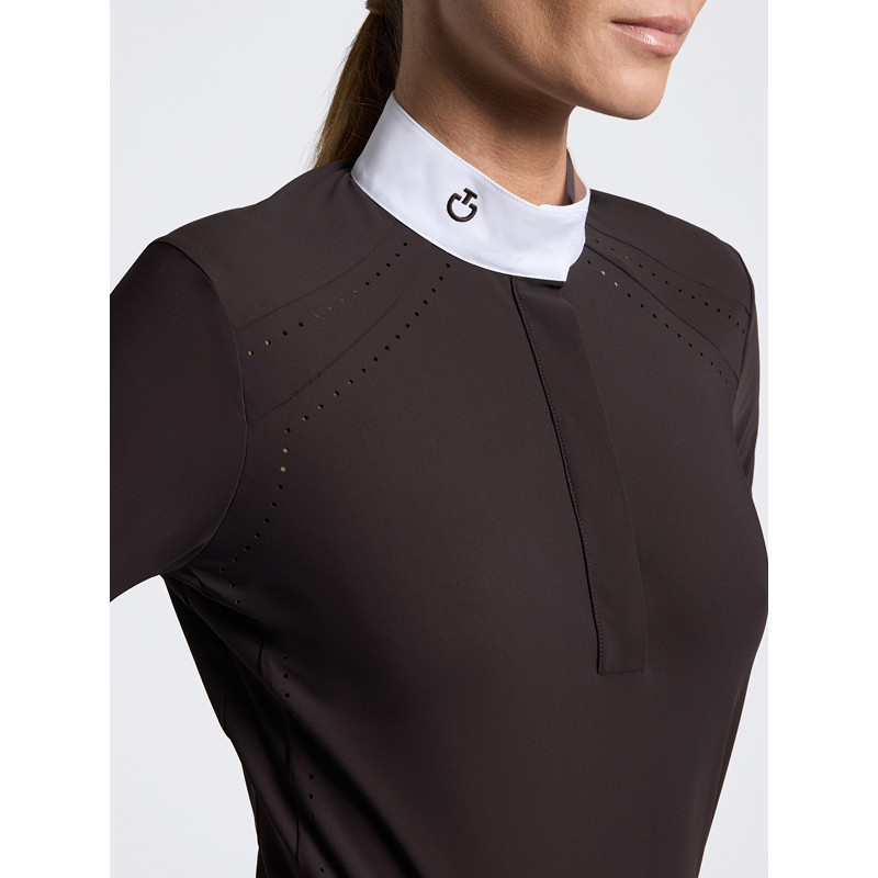 Chemise de concours manches longues Perforated Inserts FW26 Cavalleria Toscana