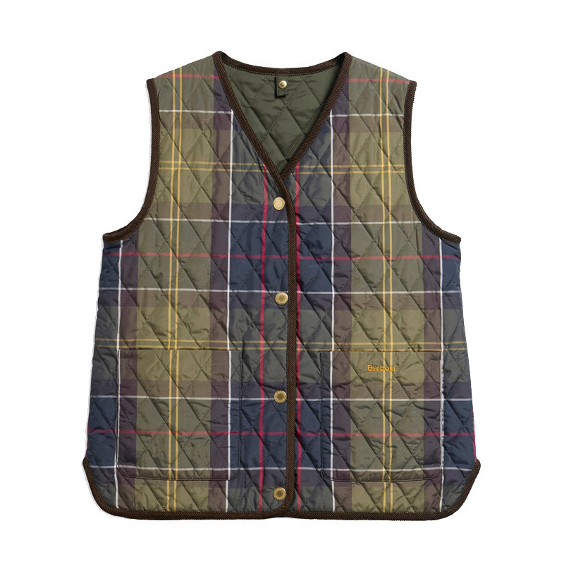 Gilet réversible Icons Tartan femme FW26 Barbour