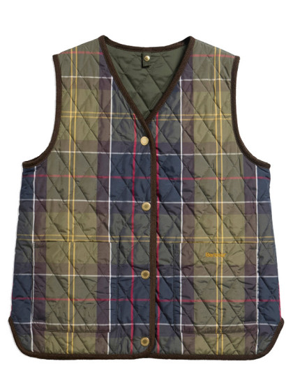 Gilet réversible Icons Tartan femme FW26 Barbour