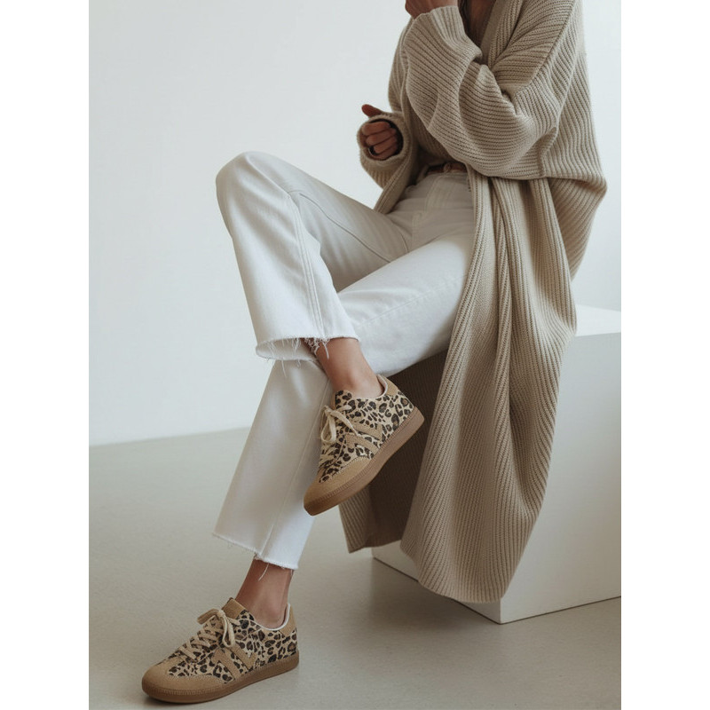 Baskets CL100 beige FW26 femme Cl11 Sneakers