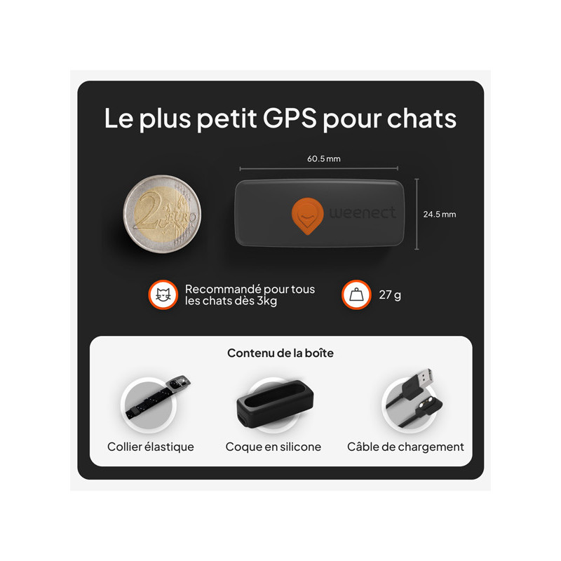 Collier Mini GPS chat Weenect