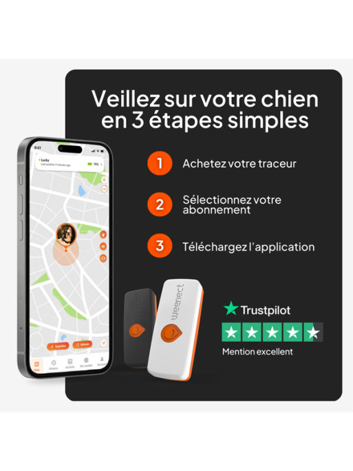 Traceur Mini GPS XS chien Weenect