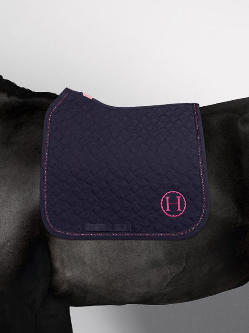 Tapis de selle Saphir  Dressage Octobre Rose Harcour