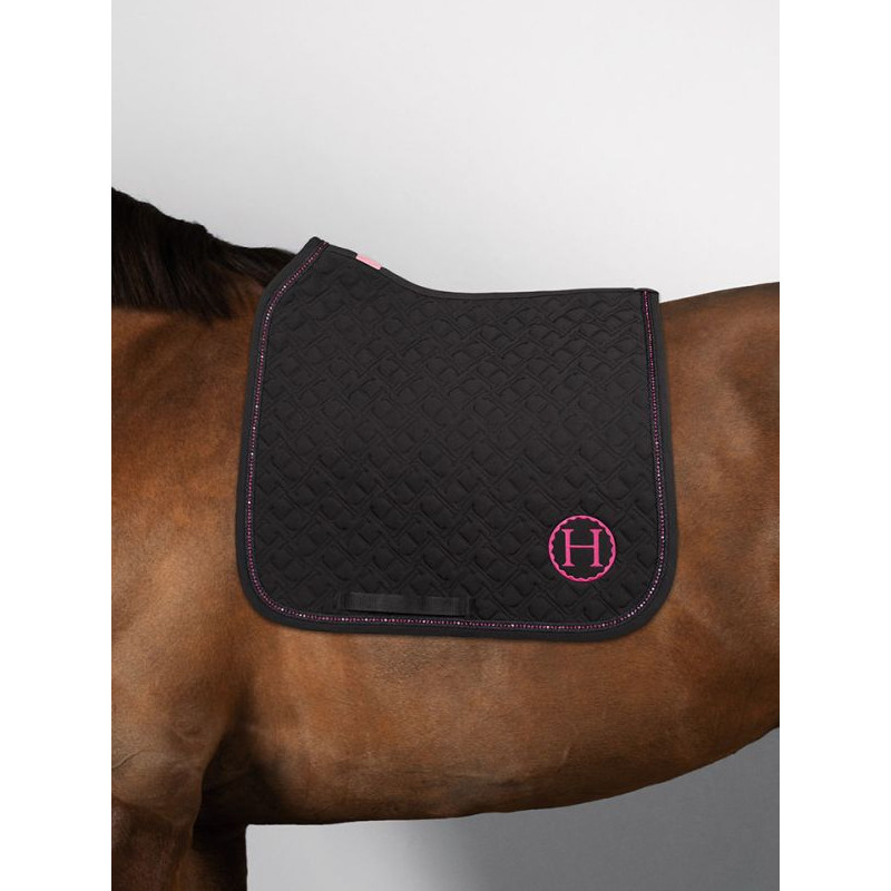 Tapis de selle Saphir  Dressage Octobre Rose Harcour
