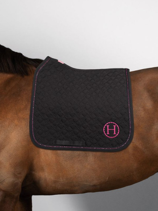 Tapis de selle Saphir  Dressage Octobre Rose Harcour