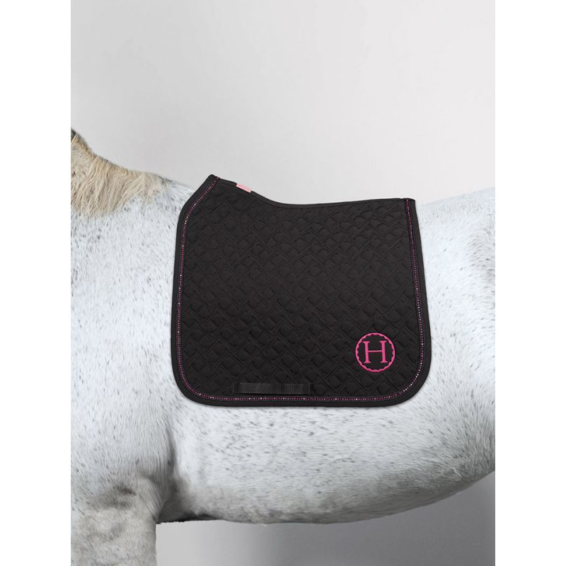 Tapis de selle Saphir  Dressage Octobre Rose Harcour
