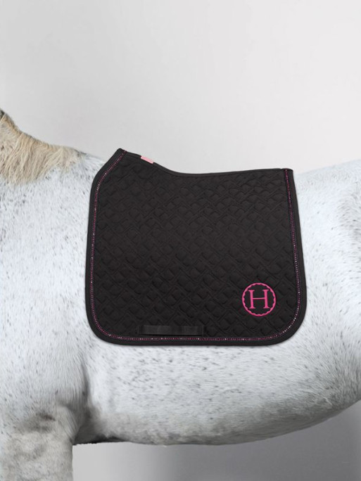 Tapis de selle Saphir  Dressage Octobre Rose Harcour