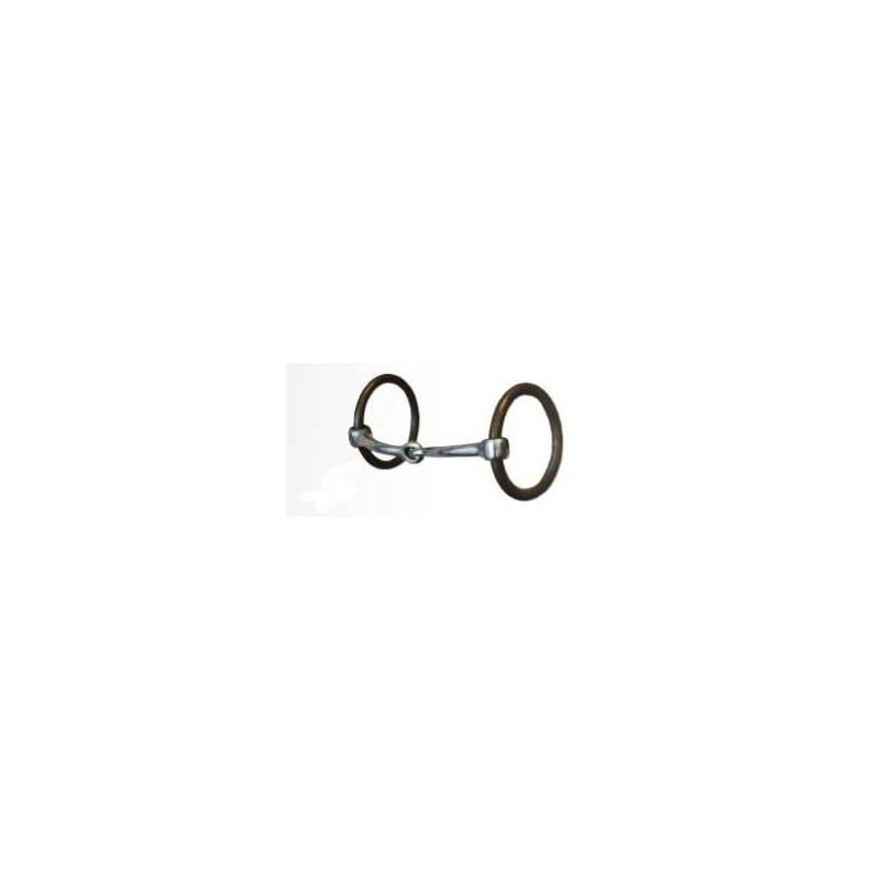 Mors olive pour cheval double brisures incurvé BR Equitation Soft Contact BR