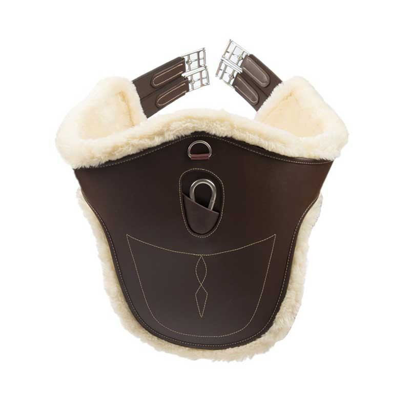 Sangle bavette en cuir et mouton Kentucky