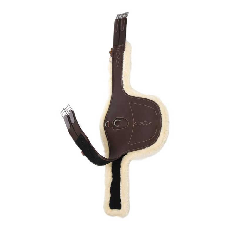 Sangle bavette en cuir et mouton Kentucky
