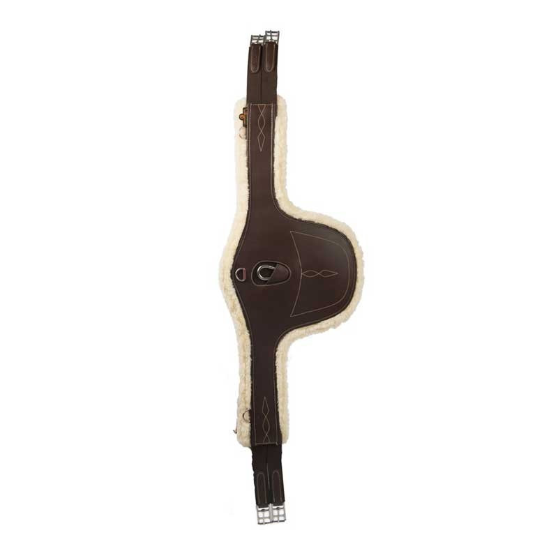 Sangle bavette en cuir et mouton Kentucky