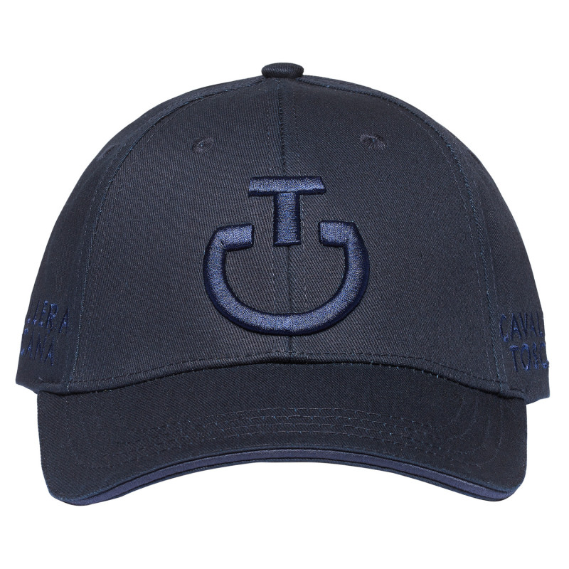 Casquette Logo Coton Cavalleria Toscana bleu marine