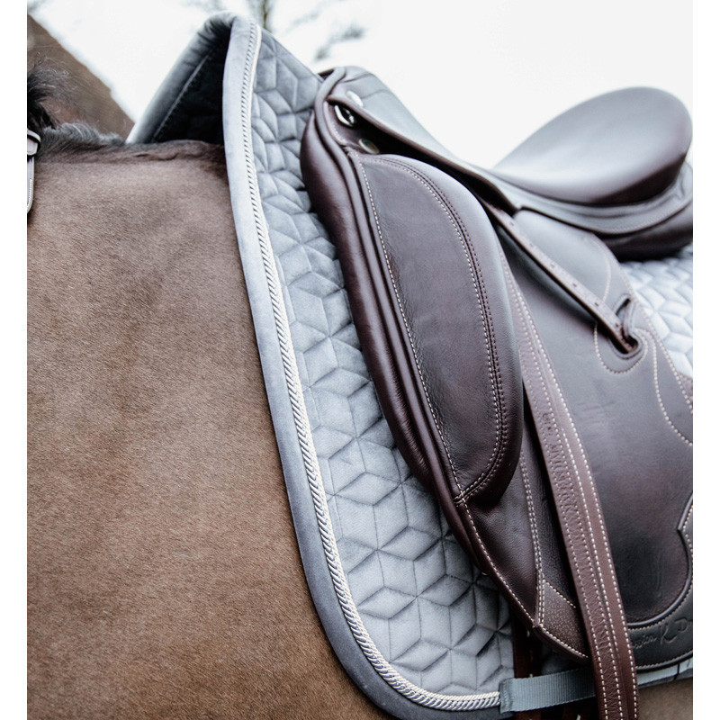 Tapis de selle Basic Velvet Dressage bleu marine Kentucky