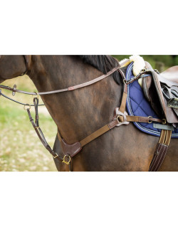 Ensemble Têtière Et Collier De Poitrine Western En Cuir Sculpté Main, Neuf