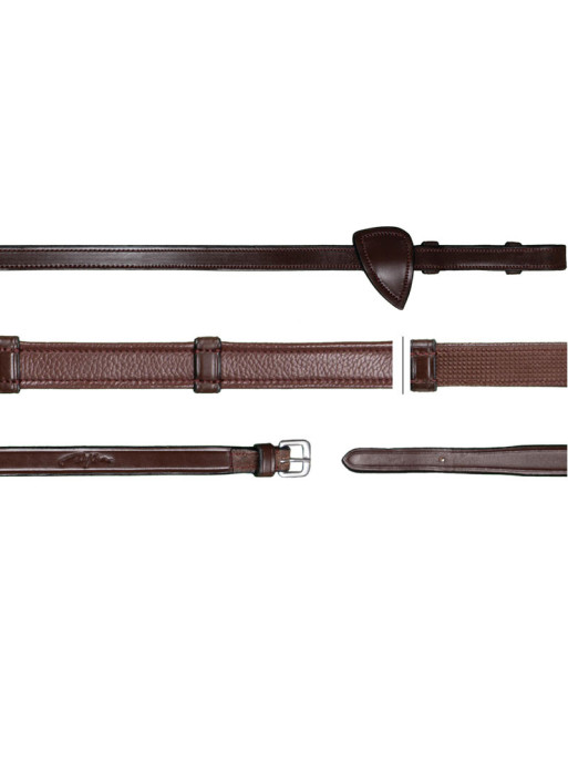 Rênes Hunter grip 5/8 avec 7 arrêtoirs "New English Collection" Dy'on Rênes Hunter grip 5/8 avec 7 arrêtoirs "New English Collection" Dy'on