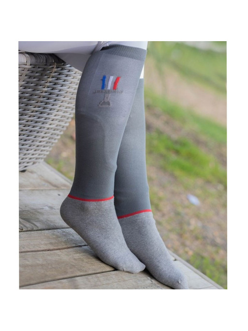 Chaussettes France enfant Jump'In gris