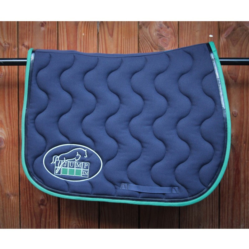 Tapis Jumpad Ecusson Jump'In Marine et vert forêt 2
