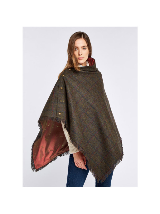 Poncho en tweed Hazelwood Dubarry marron foncé 2 Poncho en tweed Hazelwood Dubarry marron foncé 2