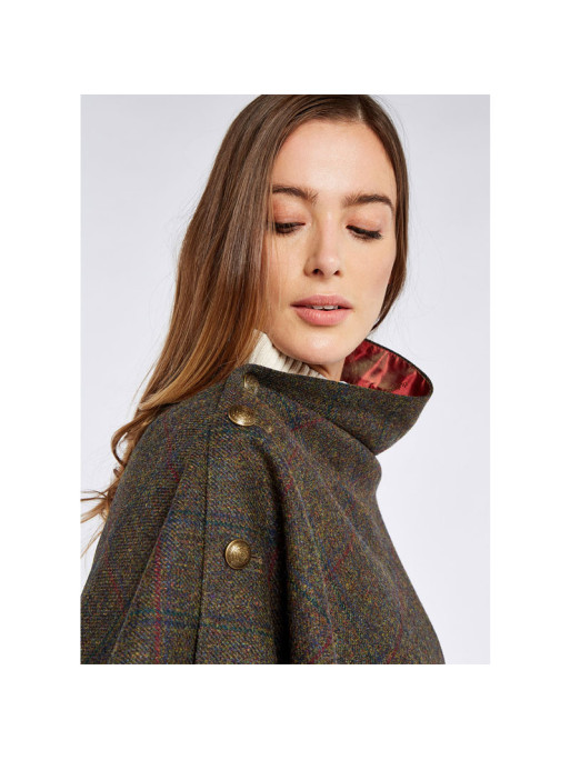 Poncho en tweed Hazelwood Dubarry marron foncé 3 Poncho en tweed Hazelwood Dubarry marron foncé 3