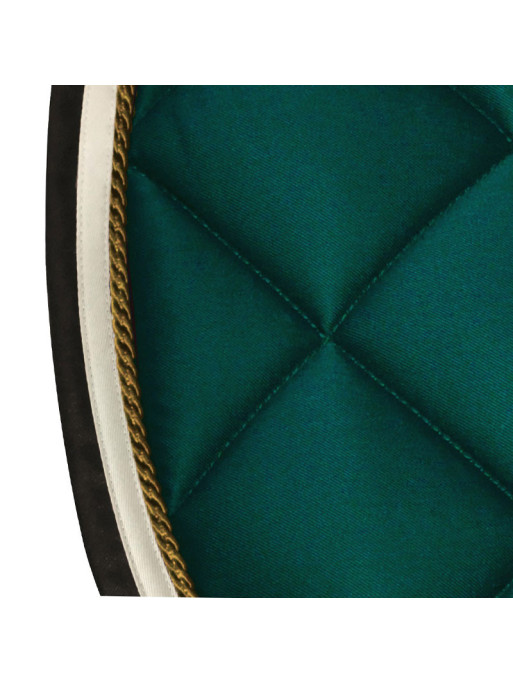 Tapis de selle Del Mar CSO Privilège Equitationvert forêt détail Tapis de selle Del Mar CSO Privilège Equitationvert forêt détail