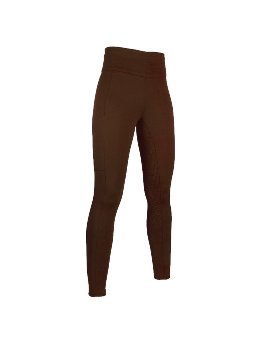 Leggings Cosy fond silicone femme HKM marron foncé