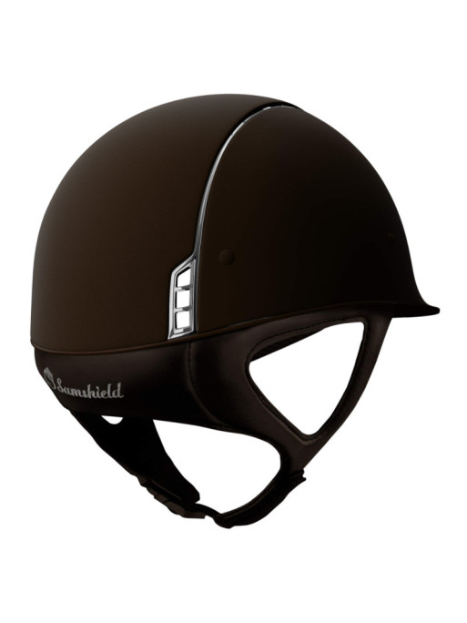 Casque Shadowmatt 5 cristaux swarovski marron arrière Casque Shadowmatt 5 cristaux swarovski marron arrière