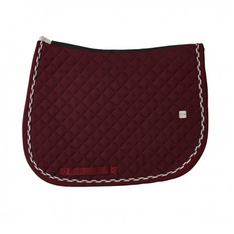 Tapis de selle Oldy Obstacle GEM bordeaux