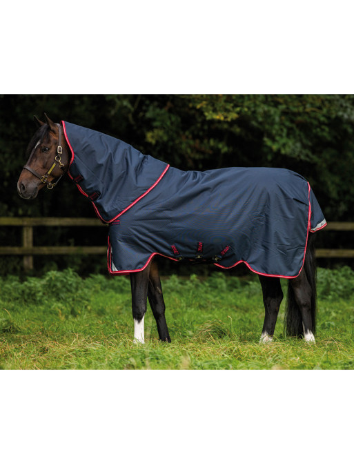 Couverture Amigo Bravo 12 Plus Horseware marine et rouge Couverture Amigo Bravo 12 Plus Horseware marine et rouge