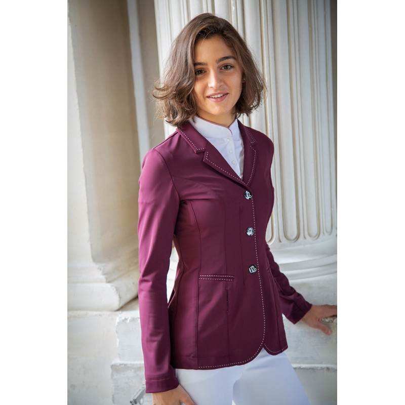 Veste de concours Paris Air Soft Enfant Pénélope prune face