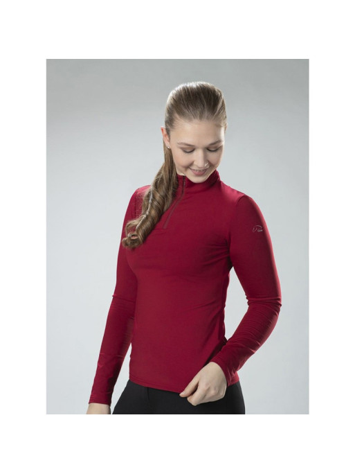 Shirt fonctionnel basic HKM rouge foncé Shirt fonctionnel basic HKM rouge foncé