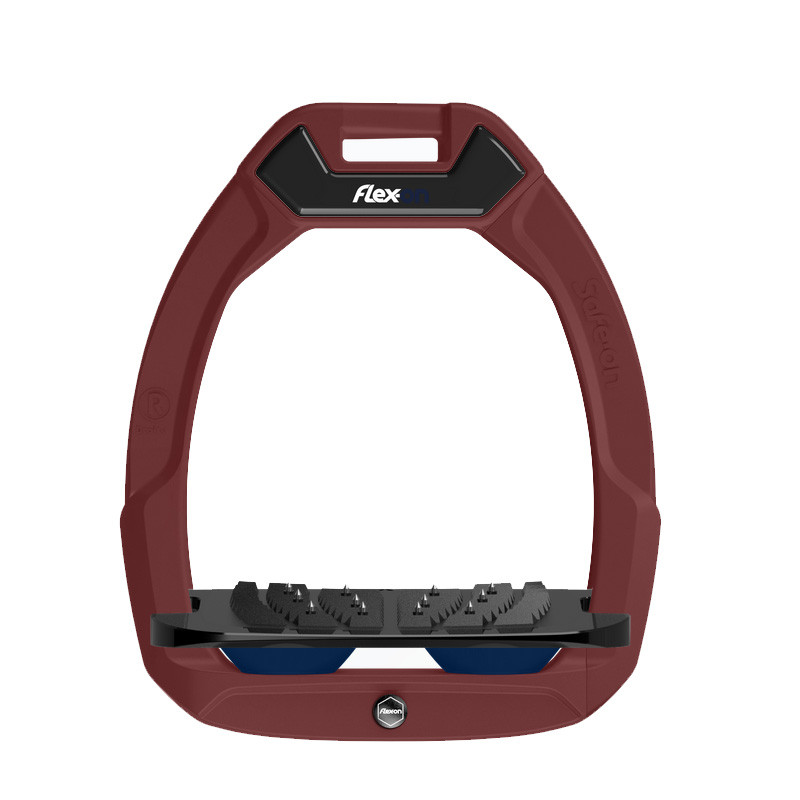 Etriers Safe-On Incliné Ultra-Gripp Flex-On cadre bordeaux