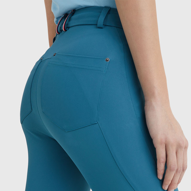 Pantalon d'équitation kneegrip summer 2022 Tommy Hilfiger Equestrian bleu zoom