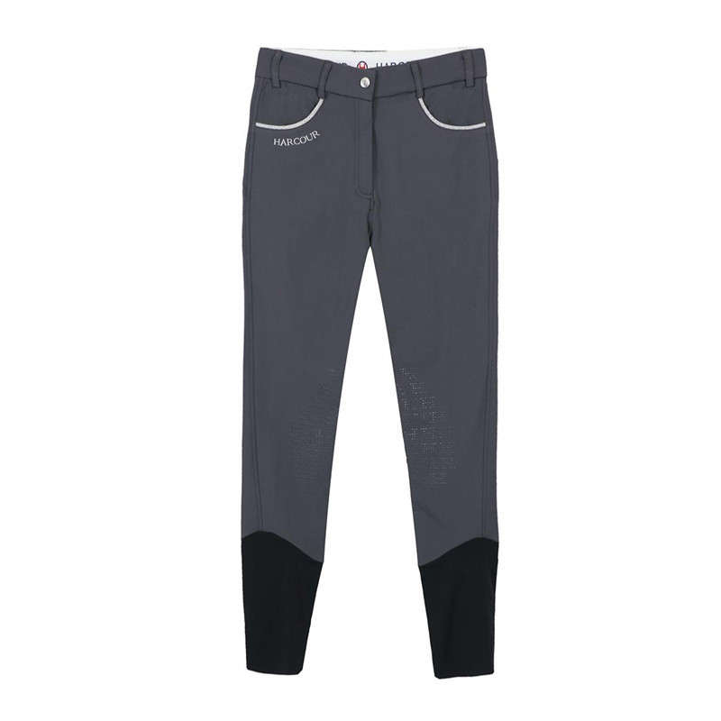 Pantalon Jaltika fix system grip Femme Rider Harcour gris face