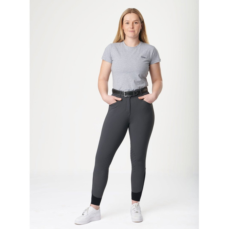 Pantalon dynamique knee grip LeMieux gris foncé 1