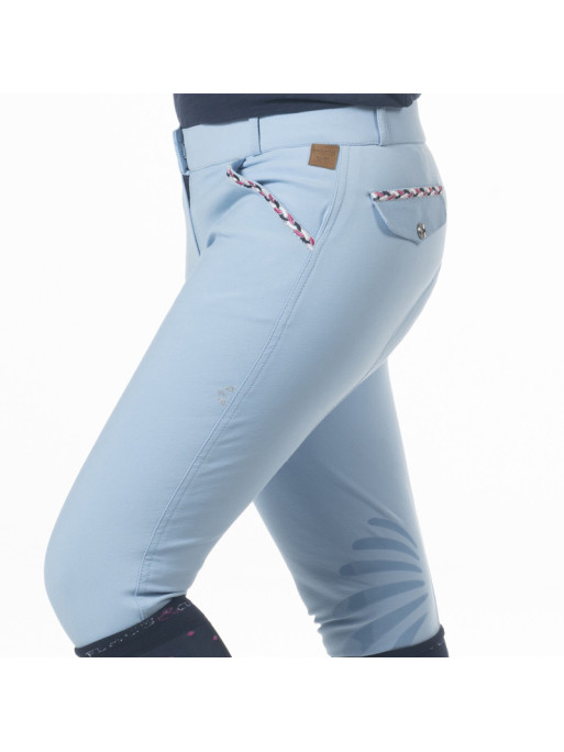 Pantalon d'équitation femme Mendoza Flags&Cup bleu