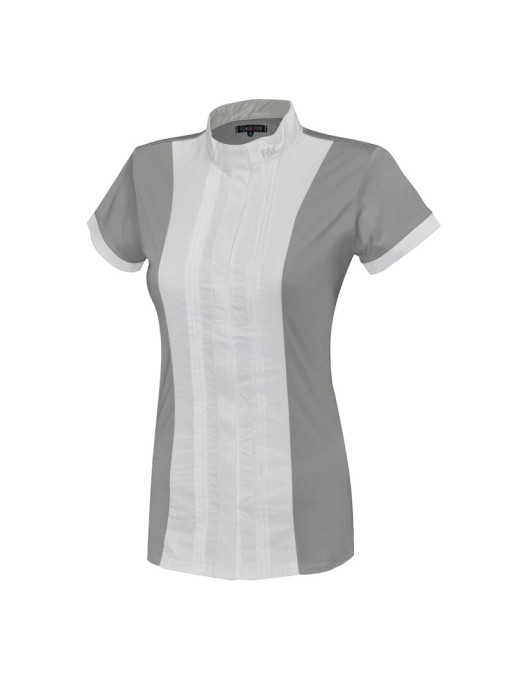 Polo de concours manches courtes Diamantina Flags&Cup gris Polo de concours manches courtes Diamantina Flags&Cup gris